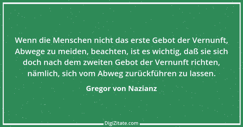 Zitat von Gregor von Nazianz 11