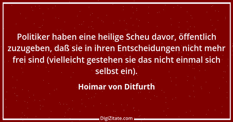 Zitat von Hoimar von Ditfurth 4