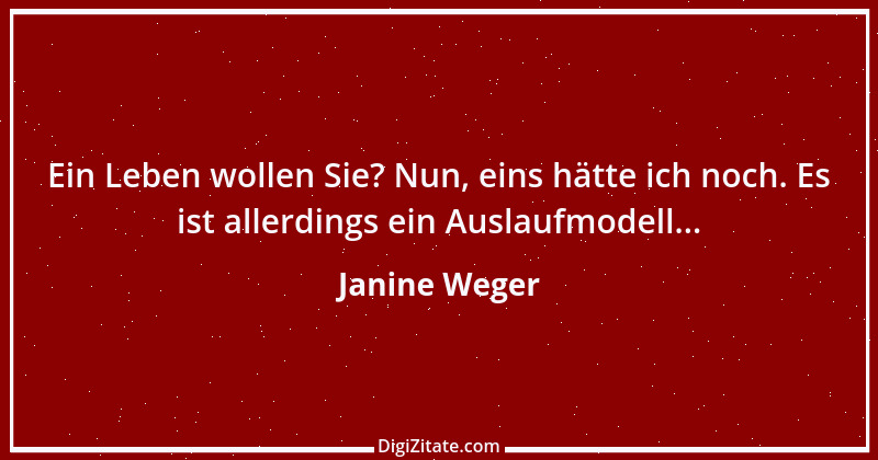 Zitat von Janine Weger 11