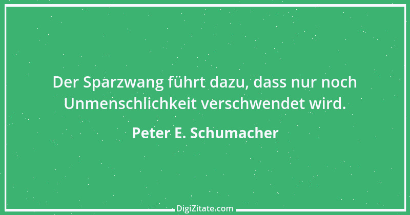 Zitat von Peter E. Schumacher 532