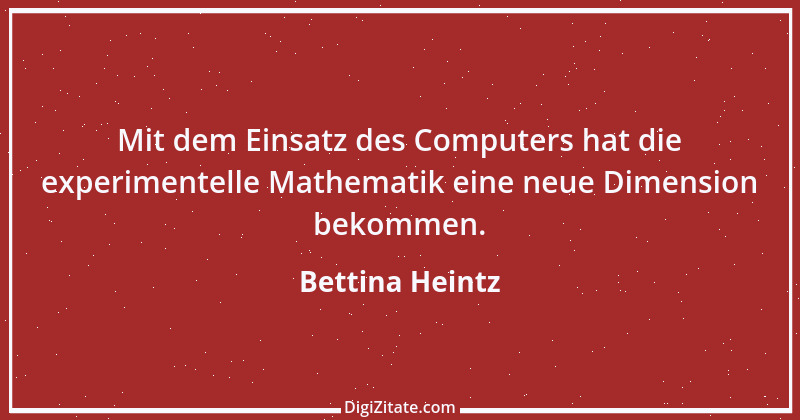 Zitat von Bettina Heintz 1