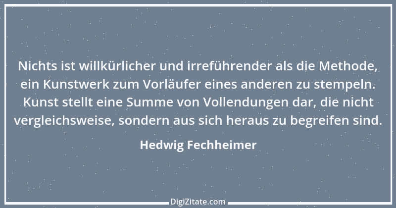 Zitat von Hedwig Fechheimer 1