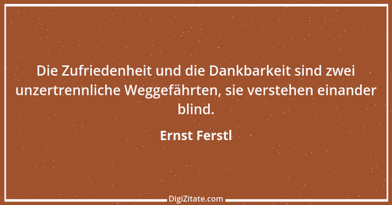 Zitat von Ernst Ferstl 267