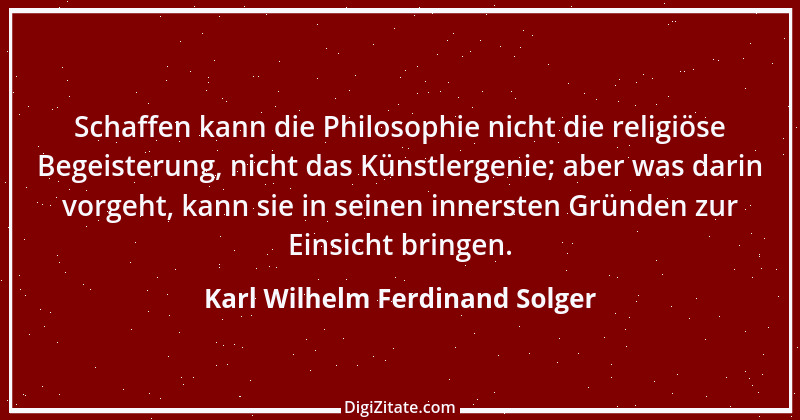 Zitat von Karl Wilhelm Ferdinand Solger 3