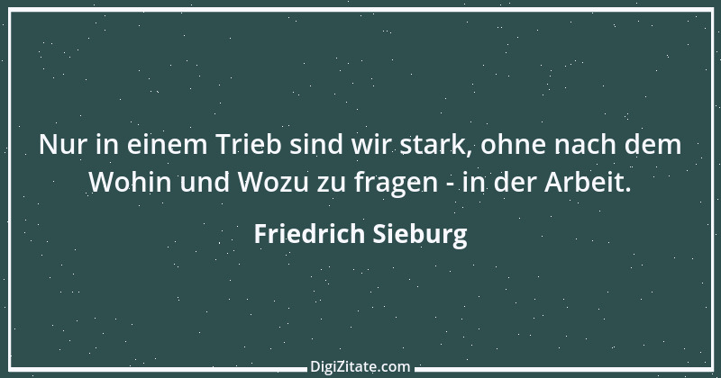 Zitat von Friedrich Sieburg 21