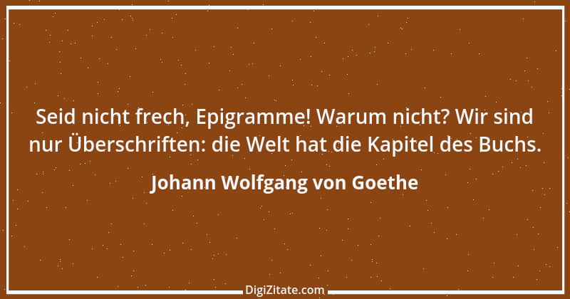 Zitat von Johann Wolfgang von Goethe 2827