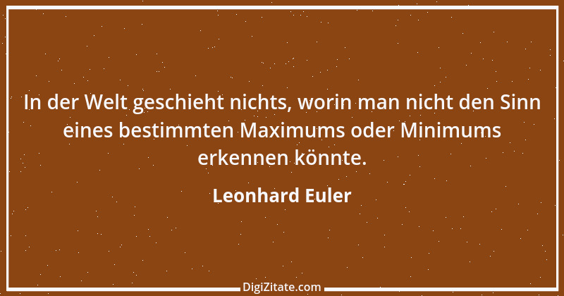 Zitat von Leonhard Euler 1