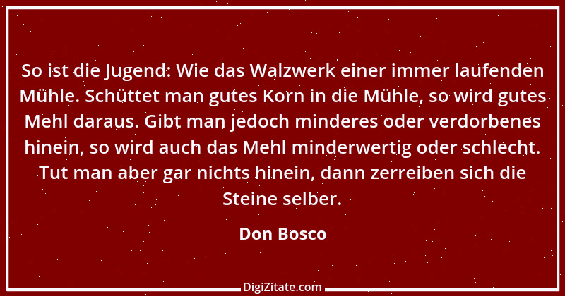 Zitat von Don Bosco 11