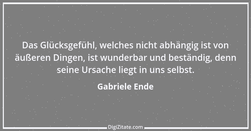 Zitat von Gabriele Ende 1