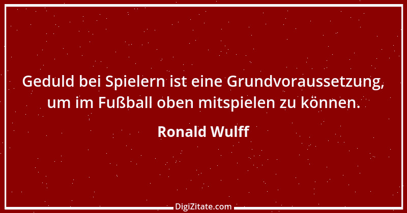 Zitat von Ronald Wulff 1