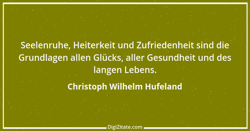 Zitat von Christoph Wilhelm Hufeland 16