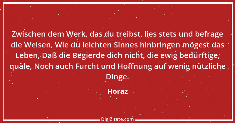 Zitat von Horaz 237