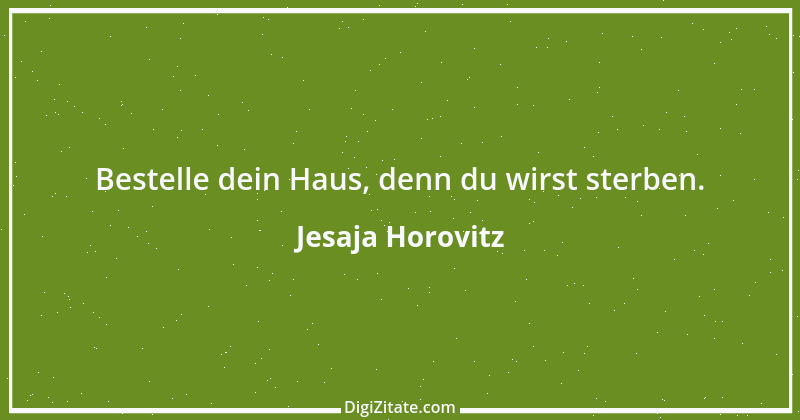 Zitat von Jesaja Horovitz 3