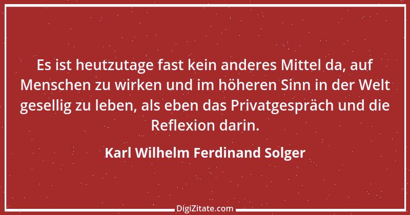 Zitat von Karl Wilhelm Ferdinand Solger 8