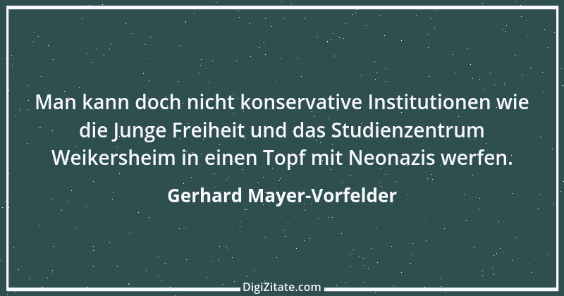 Zitat von Gerhard Mayer-Vorfelder 2