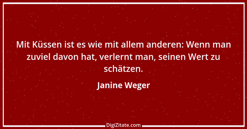 Zitat von Janine Weger 116