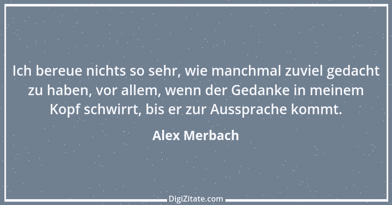 Zitat von Alex Merbach 24