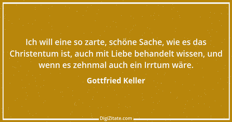 Zitat von Gottfried Keller 80