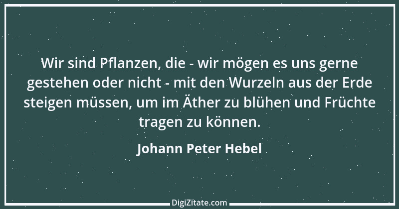 Zitat von Johann Peter Hebel 44