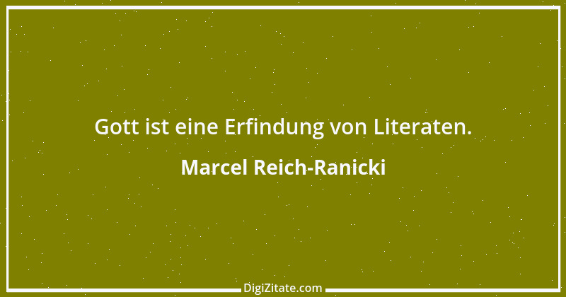 Zitat von Marcel Reich-Ranicki 12