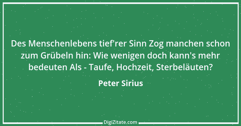 Zitat von Peter Sirius 234