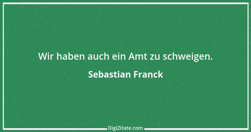 Zitat von Sebastian Franck 1