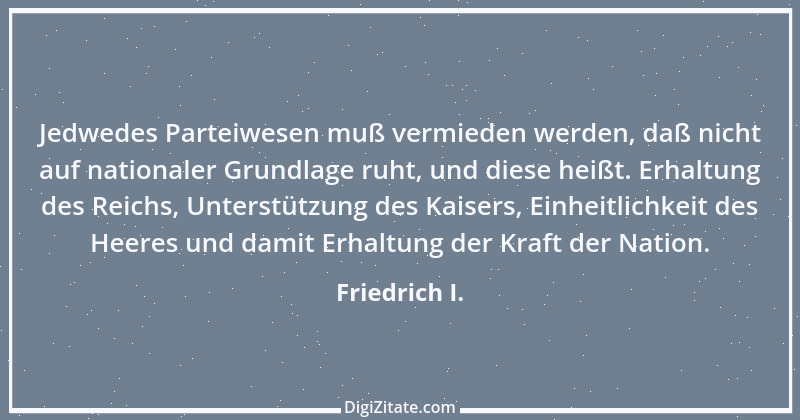 Zitat von Friedrich I. 9