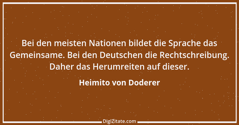 Zitat von Heimito von Doderer 5