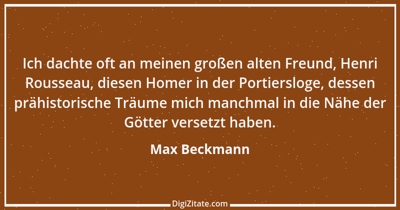 Zitat von Max Beckmann 3