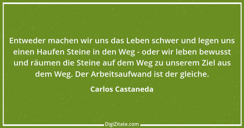 Zitat von Carlos Castaneda 4