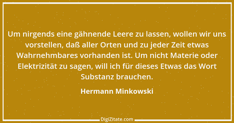 Zitat von Hermann Minkowski 1