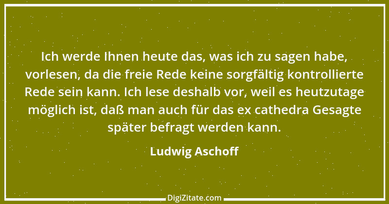 Zitat von Ludwig Aschoff 3