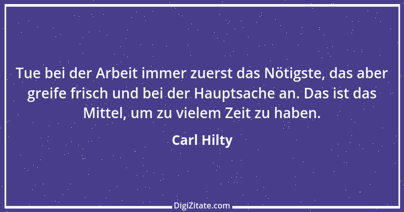 Zitat von Carl Hilty 20