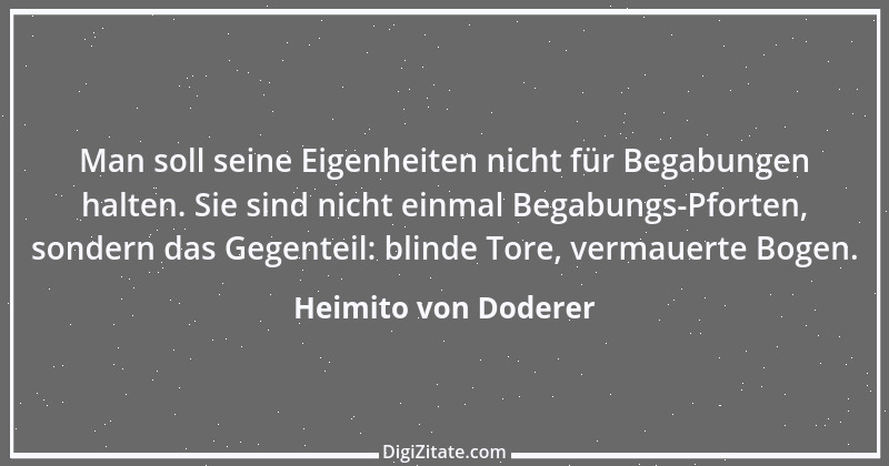 Zitat von Heimito von Doderer 7