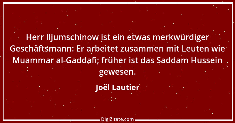 Zitat von Joël Lautier 3