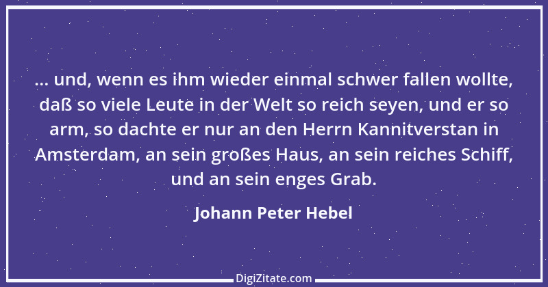 Zitat von Johann Peter Hebel 49