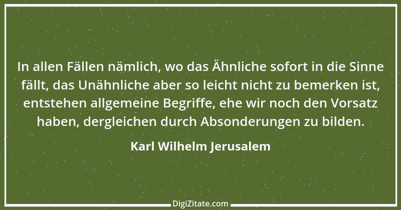 Zitat von Karl Wilhelm Jerusalem 1