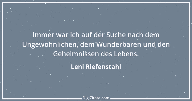 Zitat von Leni Riefenstahl 2