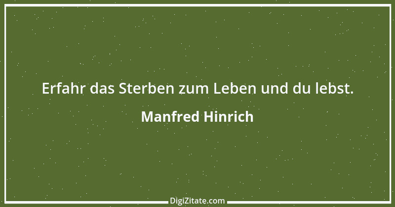 Zitat von Manfred Hinrich 2012