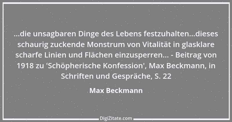 Zitat von Max Beckmann 5