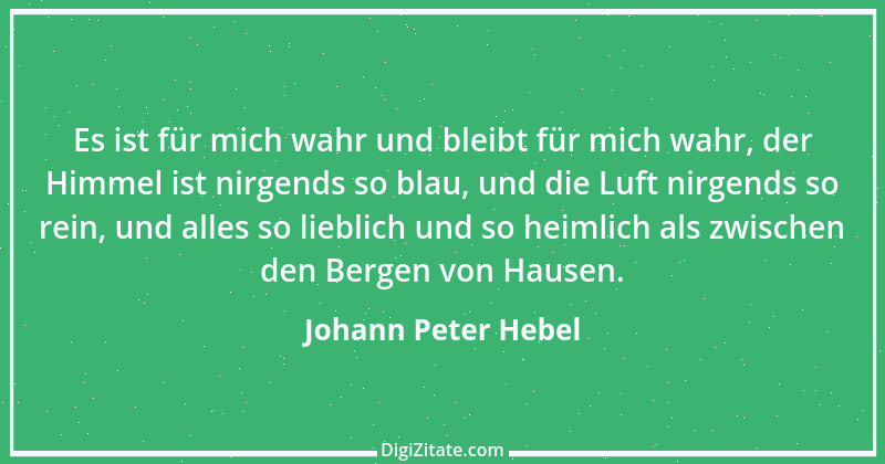 Zitat von Johann Peter Hebel 50