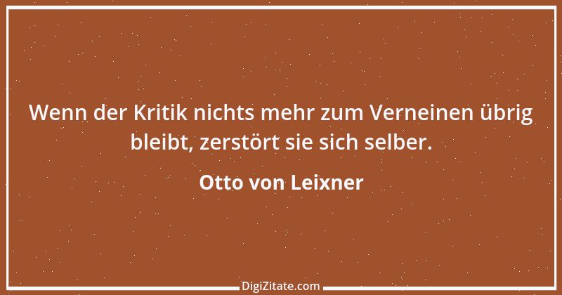 Zitat von Otto von Leixner 138