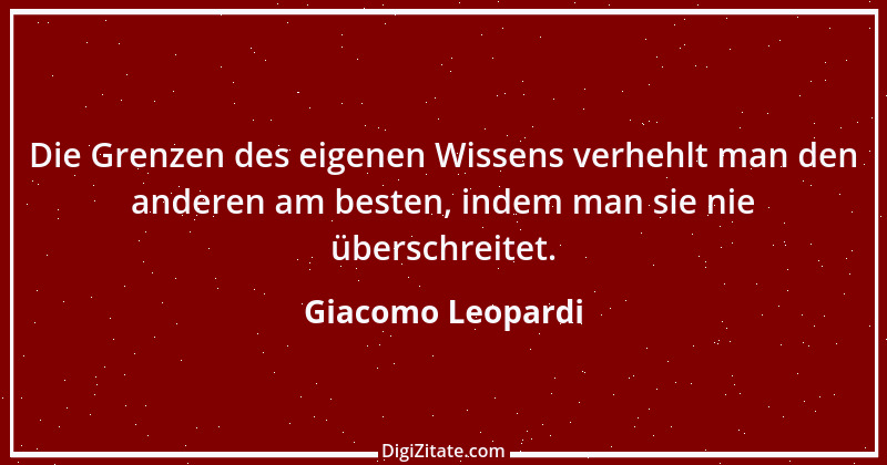 Zitat von Giacomo Leopardi 2