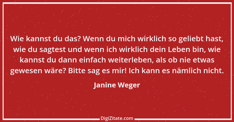 Zitat von Janine Weger 125