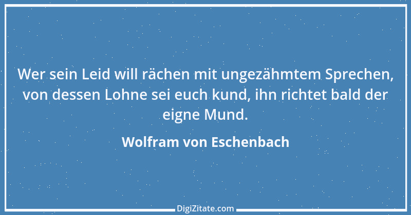 Zitat von Wolfram von Eschenbach 17