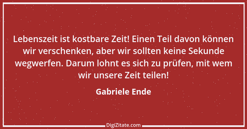 Zitat von Gabriele Ende 14