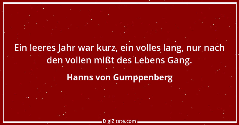 Zitat von Hanns von Gumppenberg 1