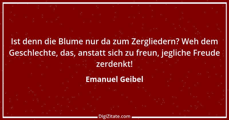 Zitat von Emanuel Geibel 201