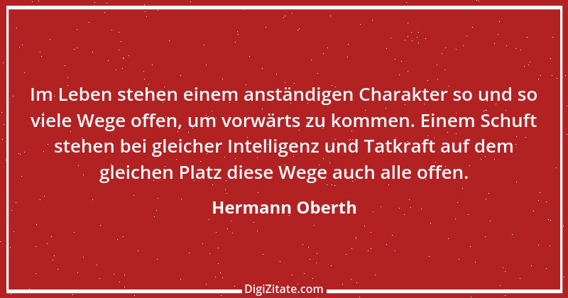 Zitat von Hermann Oberth 1