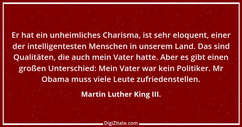 Zitat von Martin Luther King III. 1